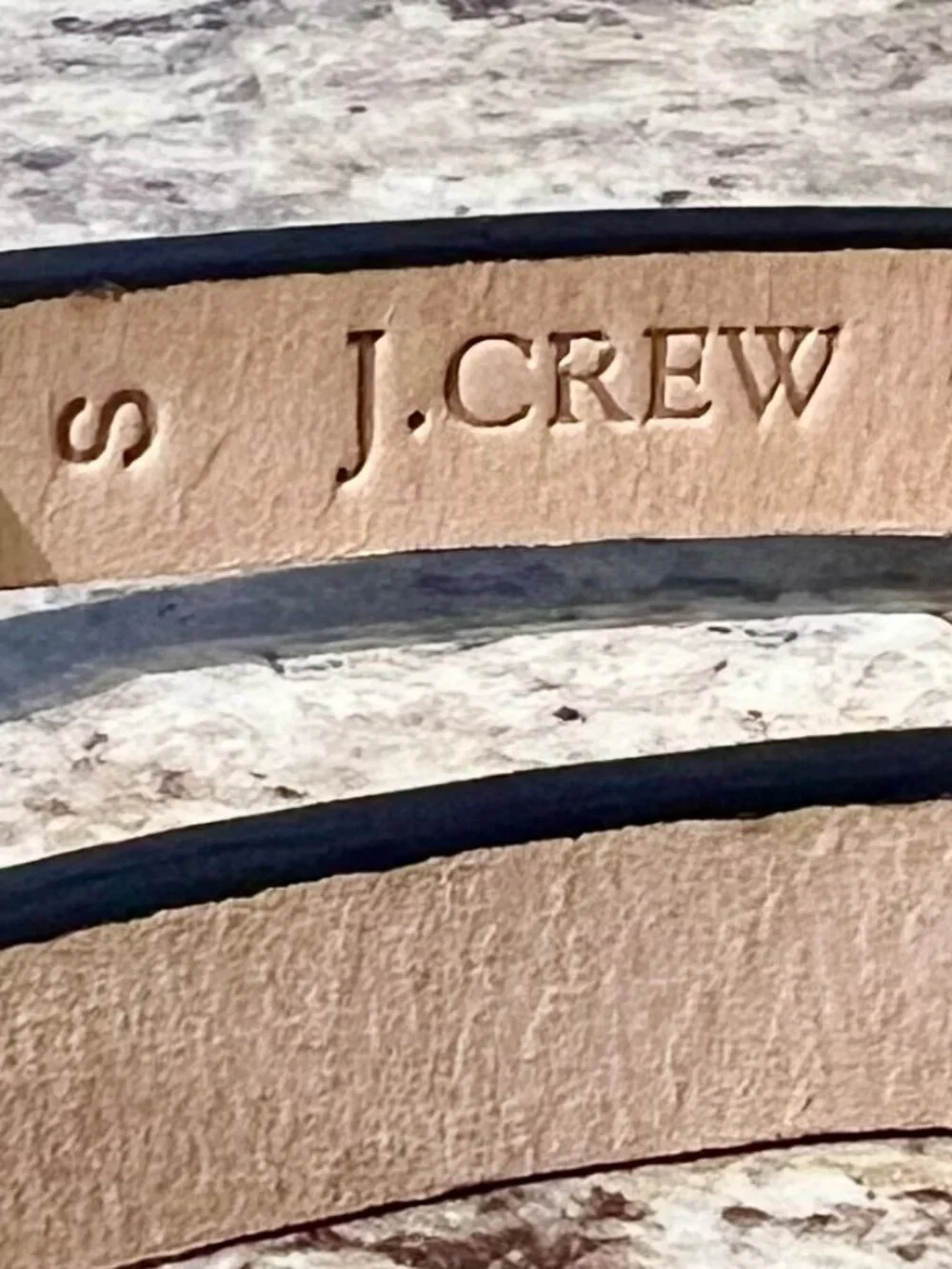 *NEW* {J.CREW} Women’s Gold Studded Black Leather Belt-Headband Set (Size Small) - Picture 7 of 8